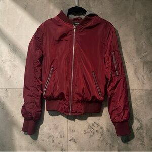 Cropped Bomber Jacket